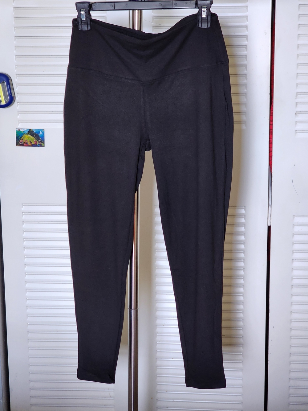 NWOT Zenana High Rise Ankle Yoga Leggings Stretch Elastic Waist Black XL